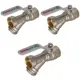 Кран шаровой прямой СТМ CWFFF012K03 DN15 PN20 1/2" ВР латунь ручка рычаг