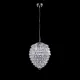 Светильник подвесной Crystal Lux Charme sp4 chrome-transparent 4 лампы 7 м² цвет хром