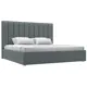 Кровать Лига диванов Кровать интерьерная Афродита 200 215 x 130 x 213 см ДСП цвет амур серый