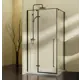 Душевой уголок Vincea Slim-N VSR-5SN9010CLB прямой 100x90см черный профиль эффект стекла прозрачный