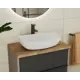 Раковина в ванную BAUEDGE Omega 57x41 накладная прямоугольная белая