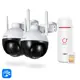 Комплект видеонаблюдения 4G Ps-Link 2 поворотные уличные камеры 2 Мп