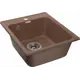 Мойка врезная GranFest Quarz 41.80x41.80 см глубина чаши 18 см кварц цвет терракот