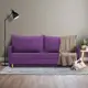 Диван раскладной Cityhd Прямой диван 200x77x74 см велюр цвет фиолетовый