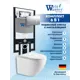 Комплект инсталляция с унитазом Weltwasser AM49758 цвет белый