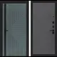 Входная дверь Labirintdoors Кредор П24 правый 205x96см цвет серо-зеленый с патиной/графит софт