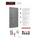 Входная дверь Labirintdoors Орлеан П29 правый 205x96см цвет муар серый 7024 матовый/белый софт рельеф