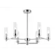 Люстра на штанге Ambrella light High light Lh55151 6 ламп 23 м² цвет хром, прозрачный