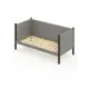 Кровать Solarius Тахта реечное основание svetser100-200ven 110 x 101 x 210 см дерево цвет светло-серый, венге