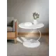 Стол круглый Мебелик 60x60x49 см белый