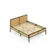 Кровать Solarius Kr180loft-black 185 x 90 x 206 см сосна цвет черный