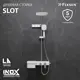 Душевая стойка Fixsen 9300 1 режимная цвет белый+хром