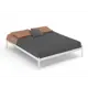 Кровать Стиллмет Флако 125 x 35.5 x 206 см металл цвет белый