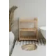 Стеллаж деревянный Pine на колесиках 68x92x33 см берёза цвет бежевый
