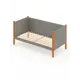 Кровать Solarius Тахта орто основание svetser80-180olha-orto 90 x 101 x 190 см дерево цвет светло-серый, ольха