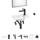Мини-раковина для ванной или туалета Wellsee WC Area 202011906 комплект для санузла
