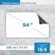 Проекционный экран Рекам Консалтинг 94" 208х117см белый