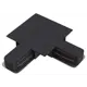Коннектор Hesby lighting Hsbl_0015 угловой жесткий для соединения трековых шинопроводов однофазный цвет черный