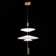 Светильник подвесной светодиодный ST LUCE Isola SL6101.213.01 5 м² нейтральный белый свет цвет золотой