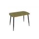 Стол раздвижной пластиковый (Подстолье Конус Черный Раздвижное) 1100x700 Дуб Кера