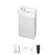 Тумба с раковиной подвесная Wellsee WC Area 20216837R с донным клапаном цвет белый