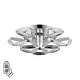 Люстра потолочная светодиодная Lumion LMN_8239_9CL Ruana 24 м² регулируемый белый свет цвет серый/серебристый