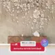 Фотообои флизелиновые Первое Ателье Цветущие ветки сакуры свисающие по стене pw94417 300x250 см