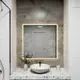 Зеркало со встроенной подсветкой One mirror 8080бст 80x80 см