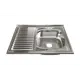Накладная мойка Mixline 528017 80x60 см глубина чаши 16 см нержавеющая сталь цвет хром