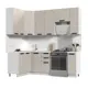 Кухонный гарнитур Стендмебель ПасаденнаКГ130-170в-БШК 170x237x130 см ЛДСП цвет бежевый