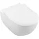 Унитаз подвесной Villeroy & boch 00189082 безободковый с сиденьем микролифт