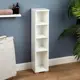 Пенал для ванной комнаты Кварта 20 4 открытых секции 19x20x95 см цвет белый