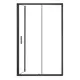 Душевая перегородка Azario AZND1131R1200BLACK 120x200см черный профиль