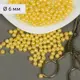 Бусины MAGIC 4 HOBBY круглые перламутр 6мм цв.A08 лимон уп.500г (4838шт) БУС.MH.КР.06.A08.02