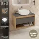 Тумба с раковиной Teymi Ritta F11685, подвесная 85 см, цвет графит