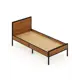 Кровать Solarius kr90loft-olha-black-full 95 x 90 x 206 см сосна цвет ольха, черный