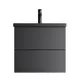 Тумба под раковину подвесная Am.pm M93-FHX06022BM-WCC0602BM_7214 60см цвет черный, с раковиной