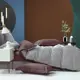 Комплект постельного белья Tango Novella 2-спальный сатин наволочки 70x70 - 2 шт цвет серый/бордовый TS02-X255-70