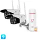 Комплект видеонаблюдения 4G Ps-Link KIT-XMC302-4G 2 уличные камеры 3 Мп