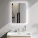 Зеркало для ванной Am.pm X-Joy 50 см интерьерная LED-подсветка по периметру бесконтактный ИК-сенсор