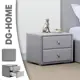 Тумба прикроватная Dg-home 46x41x38 см 2 ящика ЛДСП цвет светло-серый