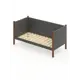 Кровать Solarius Тахта реечное основание temser80-170temd 90 x 101 x 180 см дерево цвет темно-серый, темный дуб