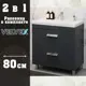Тумба под раковину подвесная Velvex tn-ORL-CLA-80-2Y графит-com 79.9см цвет графит, с раковиной
