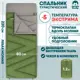 Спальный мешок демисезонный Jungle Camp Camper Comfort с подголовником левая молния цвет зеленый