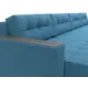 Диван раскладной Лига диванов 428x90x158 см рогожка цвет амур 10 голубой