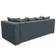 Диван раскладной Лига диванов 226x90x104 см велюр цвет ness 12 серый