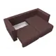 Диван раскладной Лига диванов 226x90x160 см замша цвет joly 09 бордовый