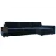 Диван раскладной Лига диванов 345x92x160 см велюр цвет tower 13 синий