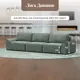 Диван раскладной Лига диванов 338x90x105 см велюр цвет brut 08 зеленый