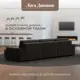 Диван раскладной Лига диванов 338x90x160 см велюр цвет brut 17 коричневый